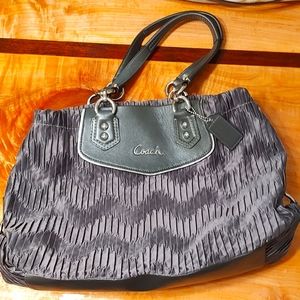 Large Coach Dark Grey handbag